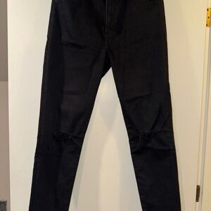 Abercrombie Ultra High Rise Super Skinny Black Jeans